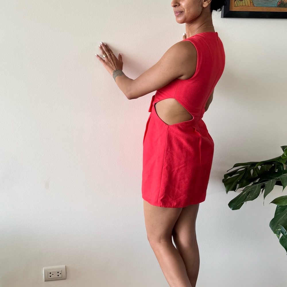 BCBG MaxAzria Orange/Coral Dress - Picture 8 of 11